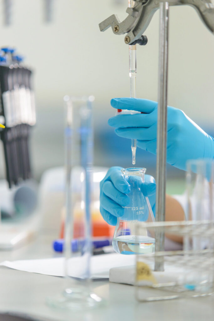 Calibration services for burettes during an active laboratory titration setup