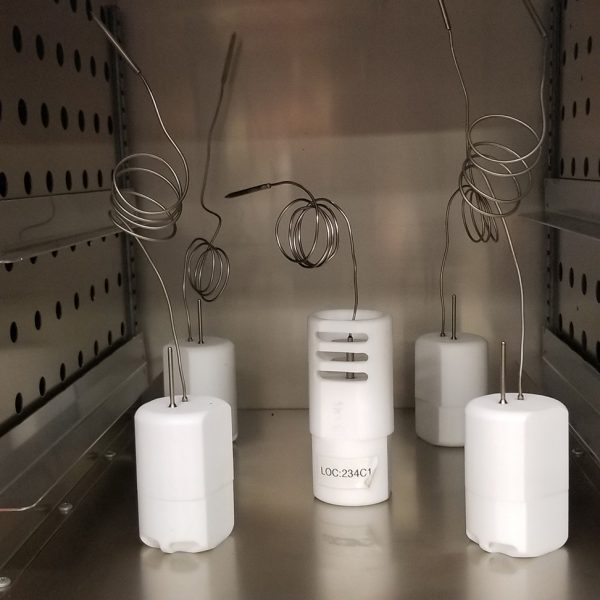 Temperature, humidity, and pressure mapping sensors in processing equipment