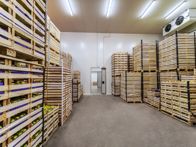 Temperature, humidity, and pressure mapping in warehouse facility