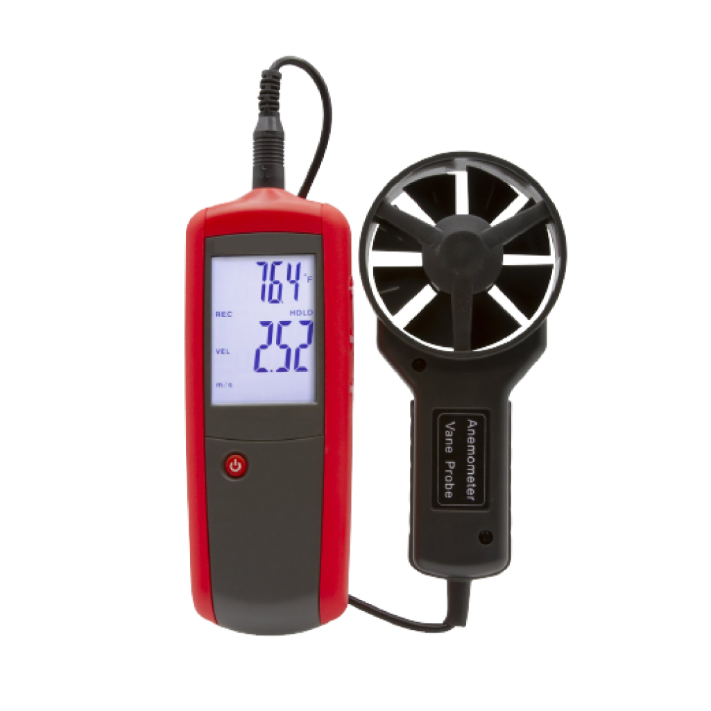 Validation services: anemometer with digital display and vane probe